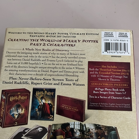 Harry Potter dvd and the chamber of secrets Ultimate edition. Year 2. Used - Picture 4 of 11